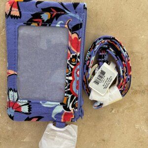 Vera Bradley Zip ID w/Lanyard in “Mural Garden” - NEW